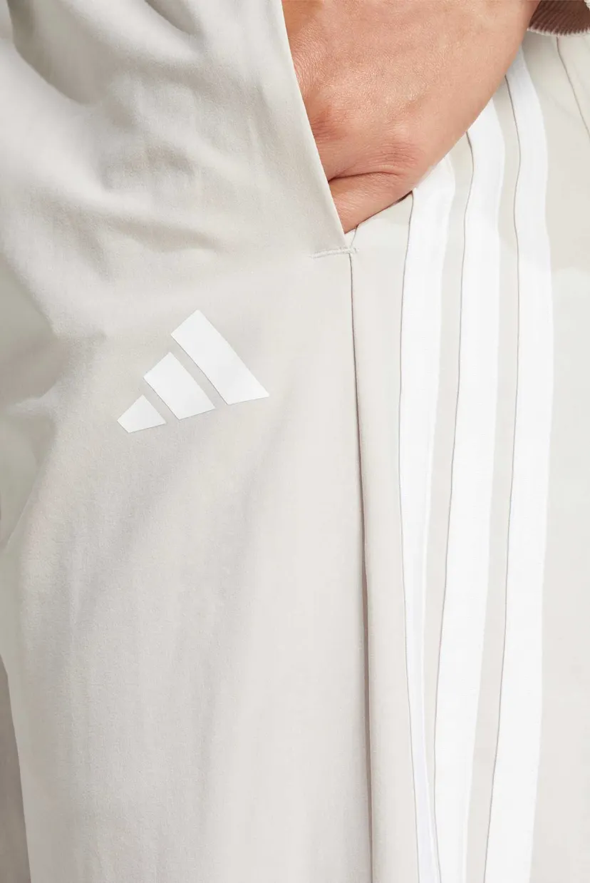 Жіночі світло-сірі спортивні штани Train Essentials 3-Stripes Woven 5