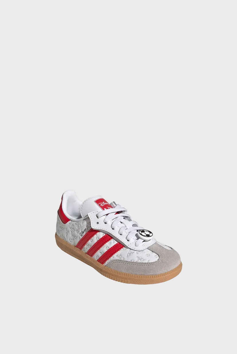 Дитячі білі шкіряні снікерси ADIDAS DISNEY SAMBA OG COMFORT CLOSURE ELASTIC LACE 7