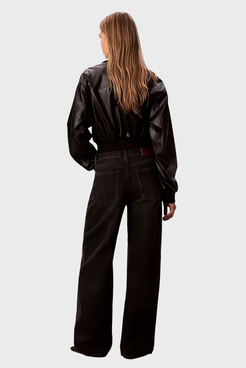 Женские черные джинсы THE WIDE LEG EVENING BLACK 4