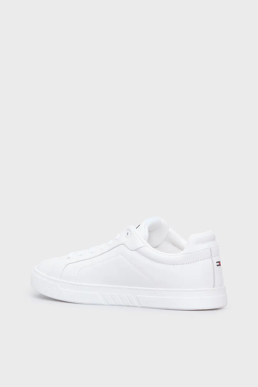 Мужские белые кожаные сникерсы ICON COURT LTH FLAG ESS 5