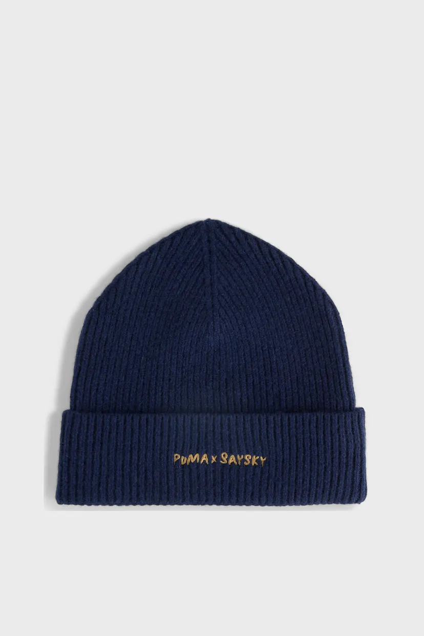 Черная шапка PUMA x SAYSKY Merino Beanie 3