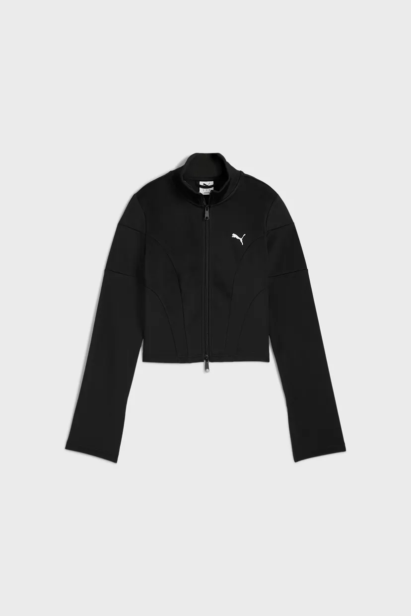 Жіноча чорна спортивна кофта DARE TO Slim Cropped Track Jacket Women 6