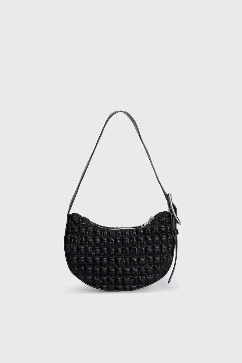 Женская черная сумка CRESCENT BUCKLE 4