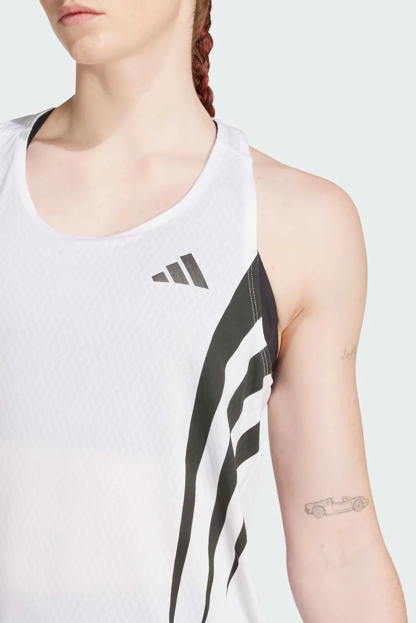 Жіноча біла майка Adizero Archive Running 4