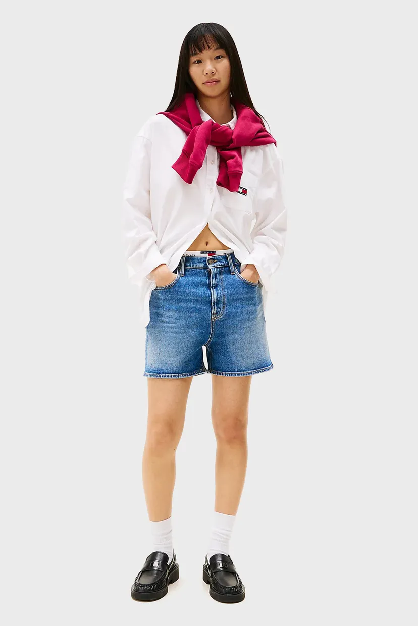 Жіночі сині джинсові шорти MOM SHORT BI0134 3