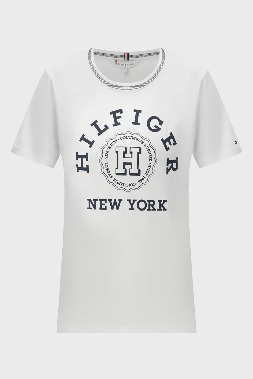 Жіноча біла футболка REG VARSITY HILFIGER 6
