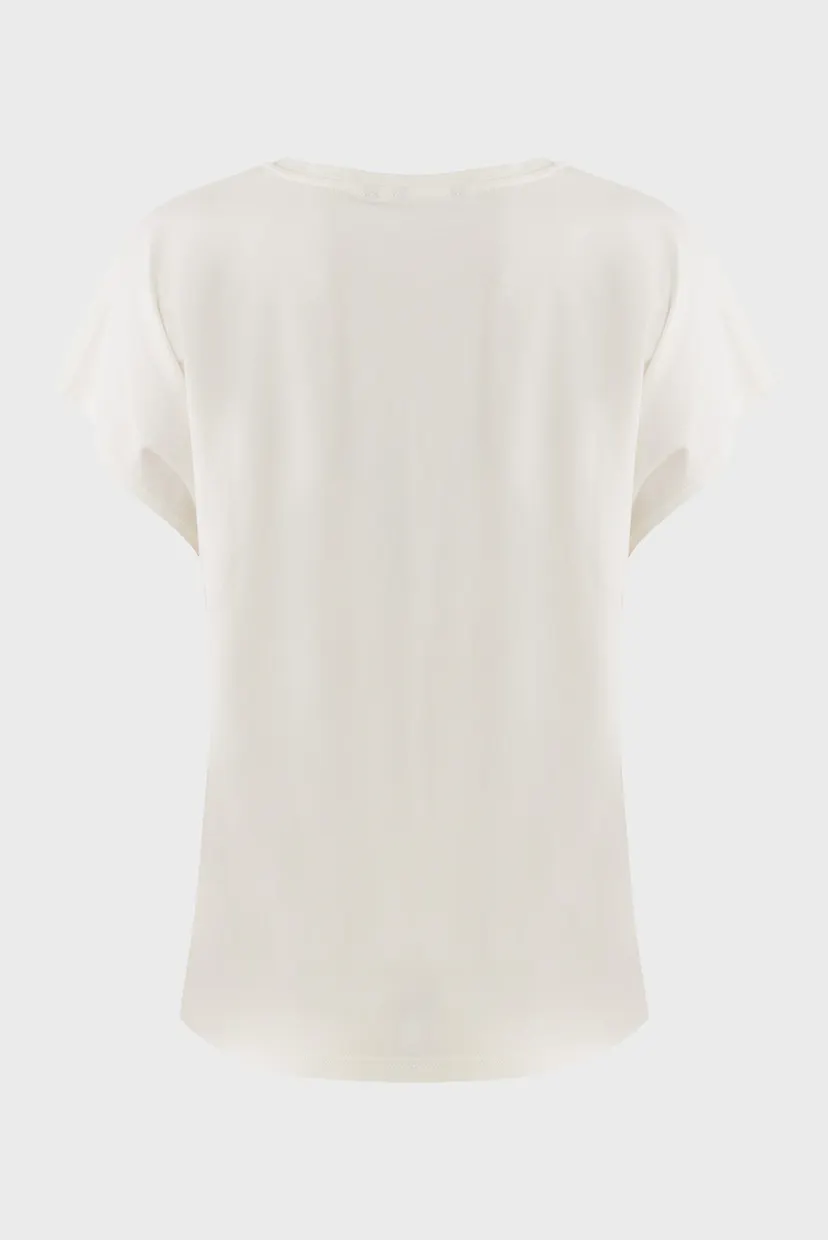 Жіноча біла футболка Aquarel flower T-shirt 6