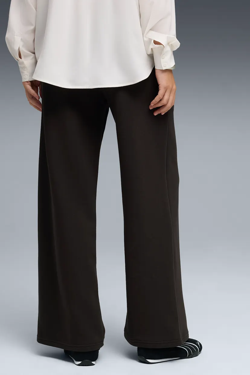 Женские черные спортивные брюки Essentials Wide-Leg Pants Women 3