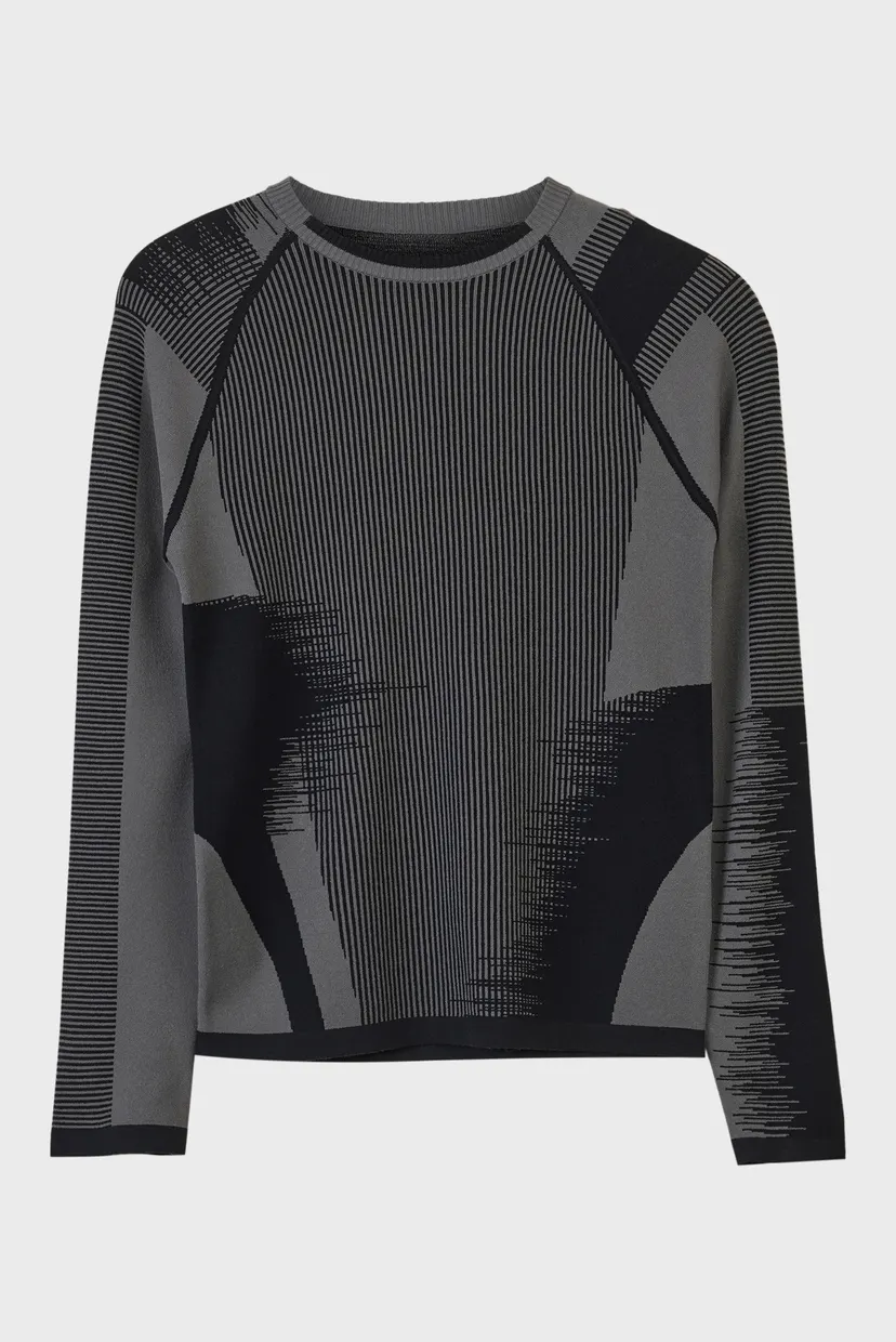 Женский темно-серый джемпер Y-3 Logo Knit 7