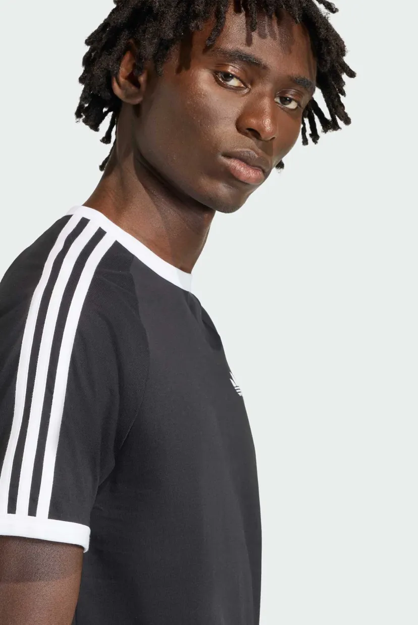 Чоловіча чорна футболка 3-STRIPES 5