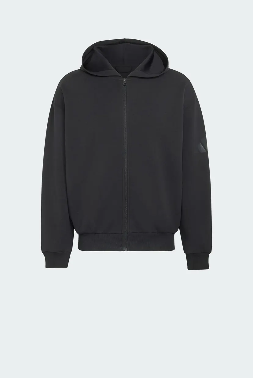 Чоловіче чорне худі SOFT LUX FULL-ZIP 6