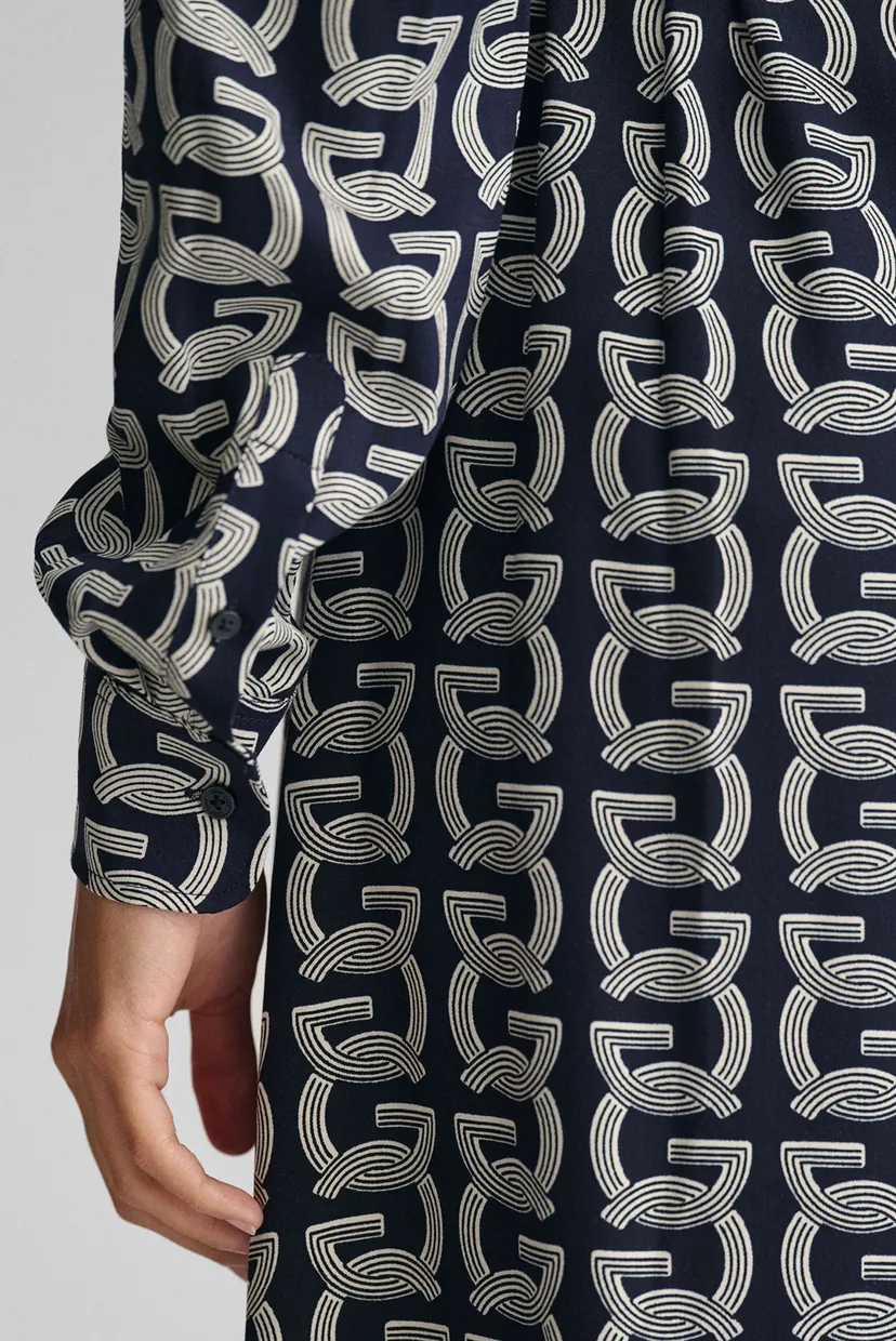 Женское темно-синее платье с узором SLIM G PATTERN 6