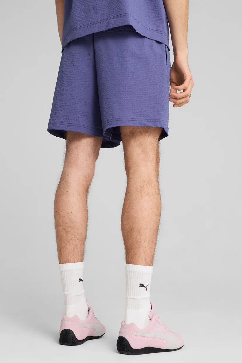 Чоловічі сині шорти WARDROBE ESS Seersucker Relaxed Shorts 6