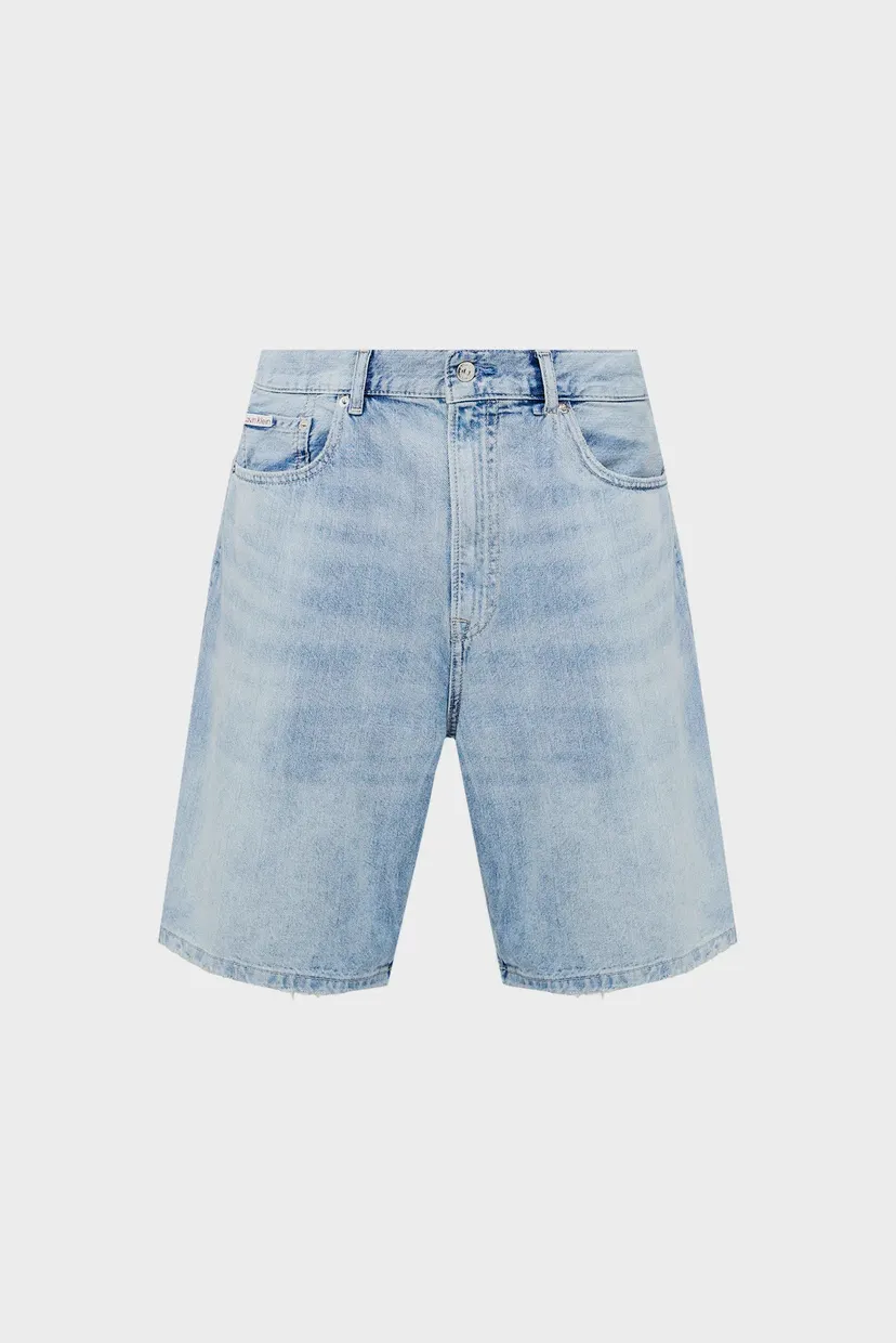 Мужские голубые джинсовые шорты LINEN 90S 7