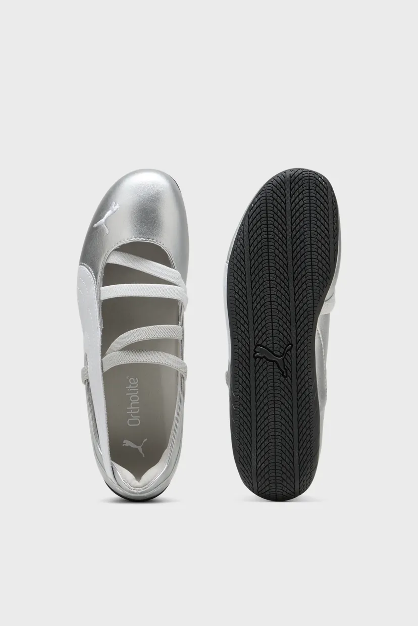 Жіночі сріблясті балетки Speedcat Ballet Metallic Shoes Women 4