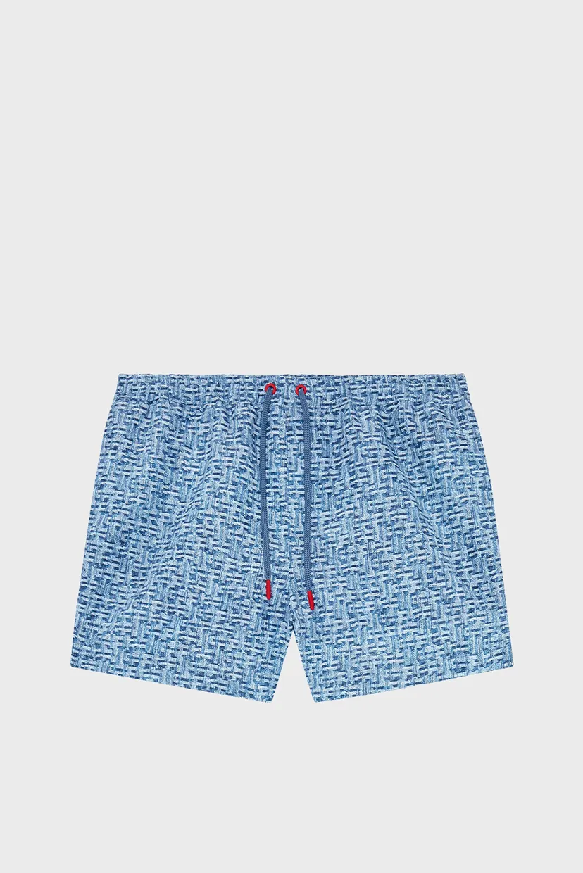 Чоловічі сині плавальні шорти з візерунком BMBX-KEN-37-ZIP BOXERS 4