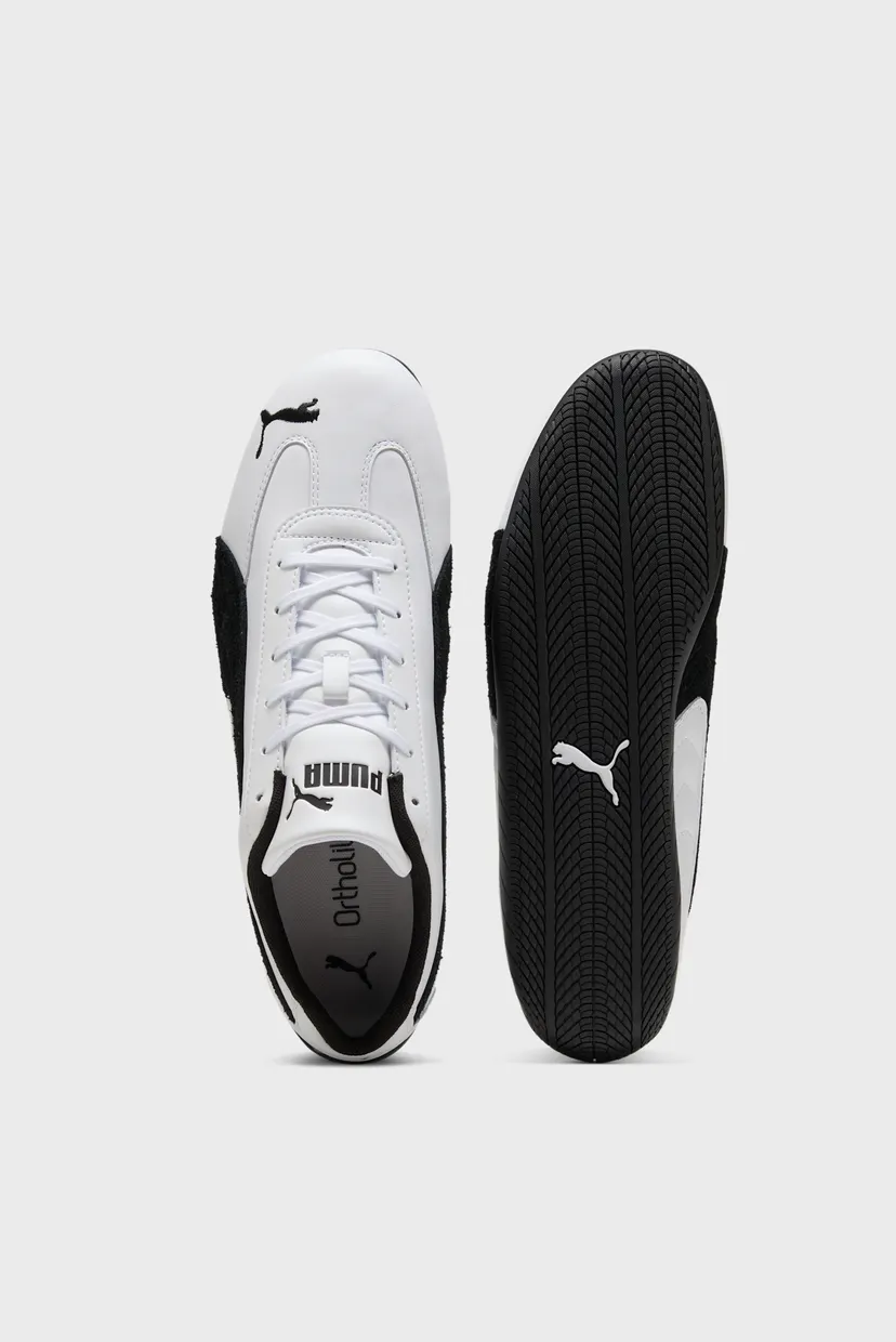 Белые кожаные кроссовки Speedcat Leather Sneakers Unisex 4