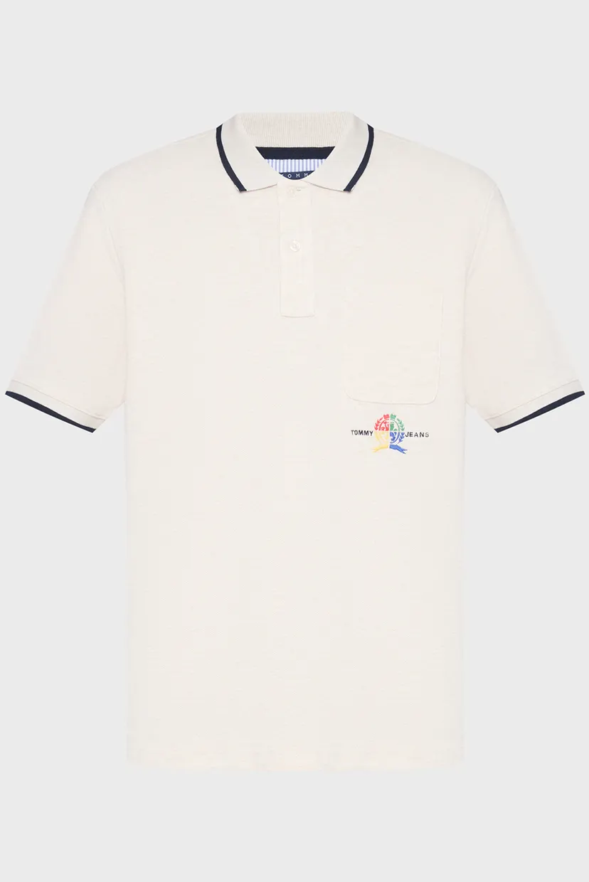 Мужское белое поло REG CREST 5