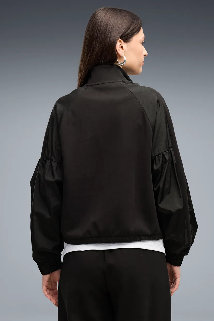 Жіноча чорна вітровка HER Relaxed Full-Zip Jacket Women 3