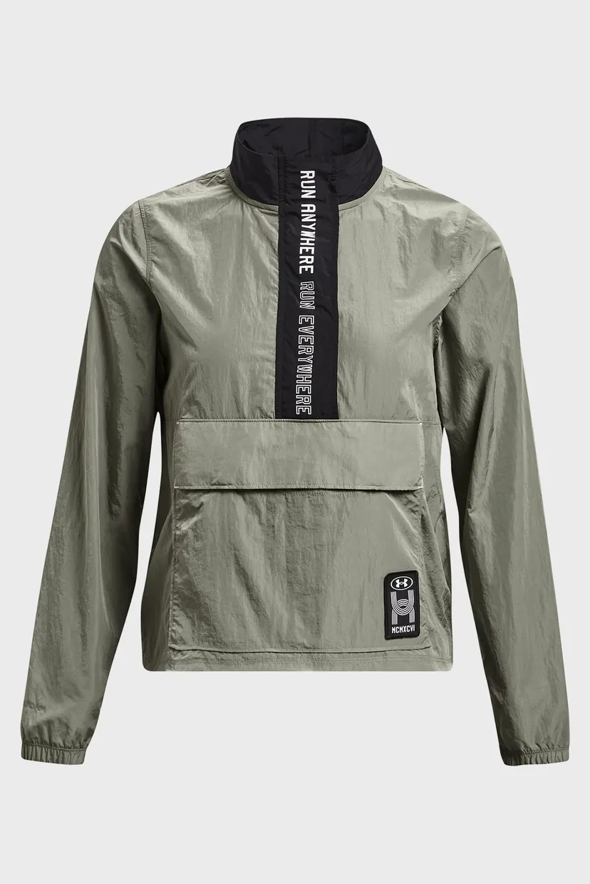 Жіночий оливковий анорак UA Run Everywhere Layer 6
