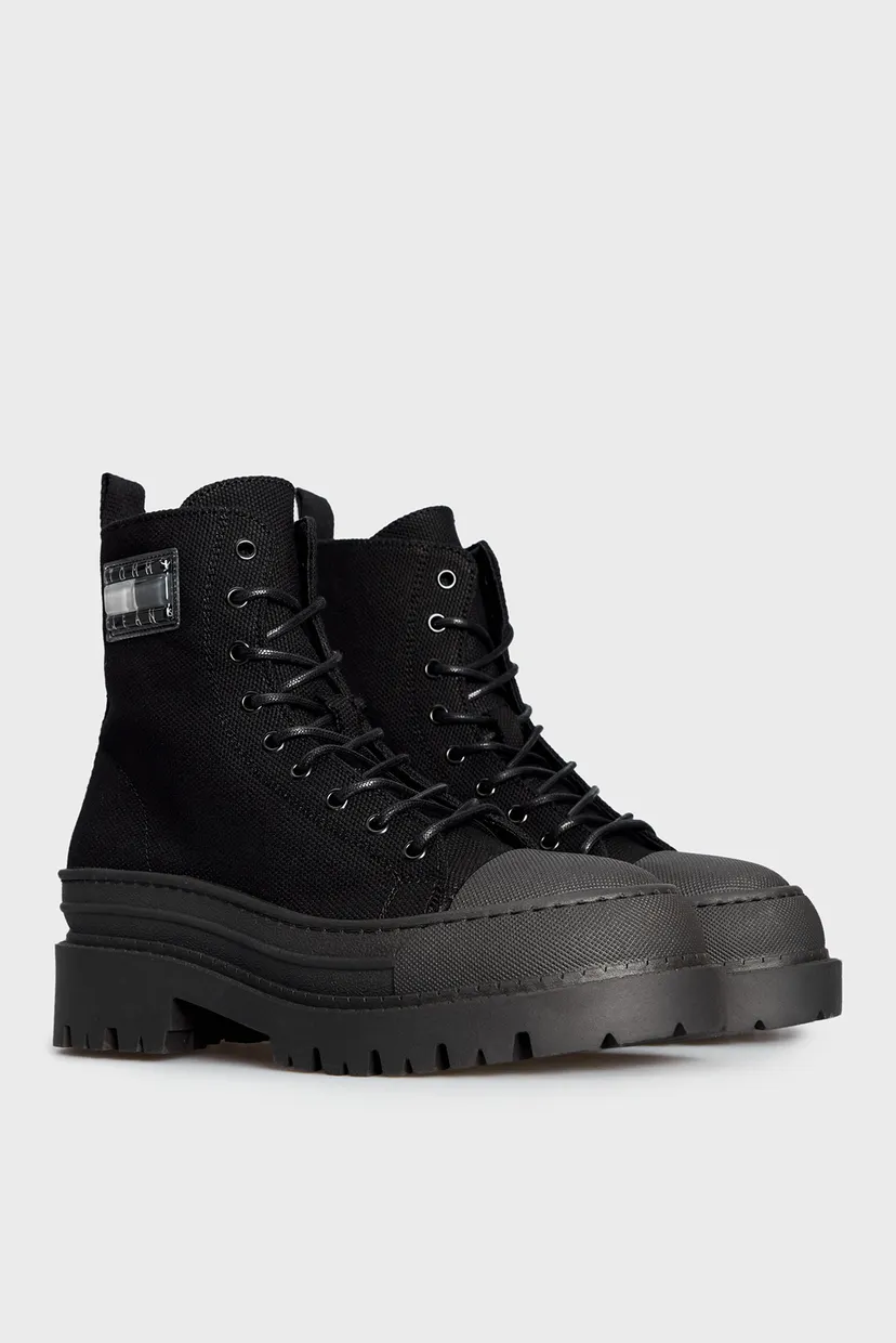 Женские черные ботинки TJW FOXING CANVAS BOOT 3