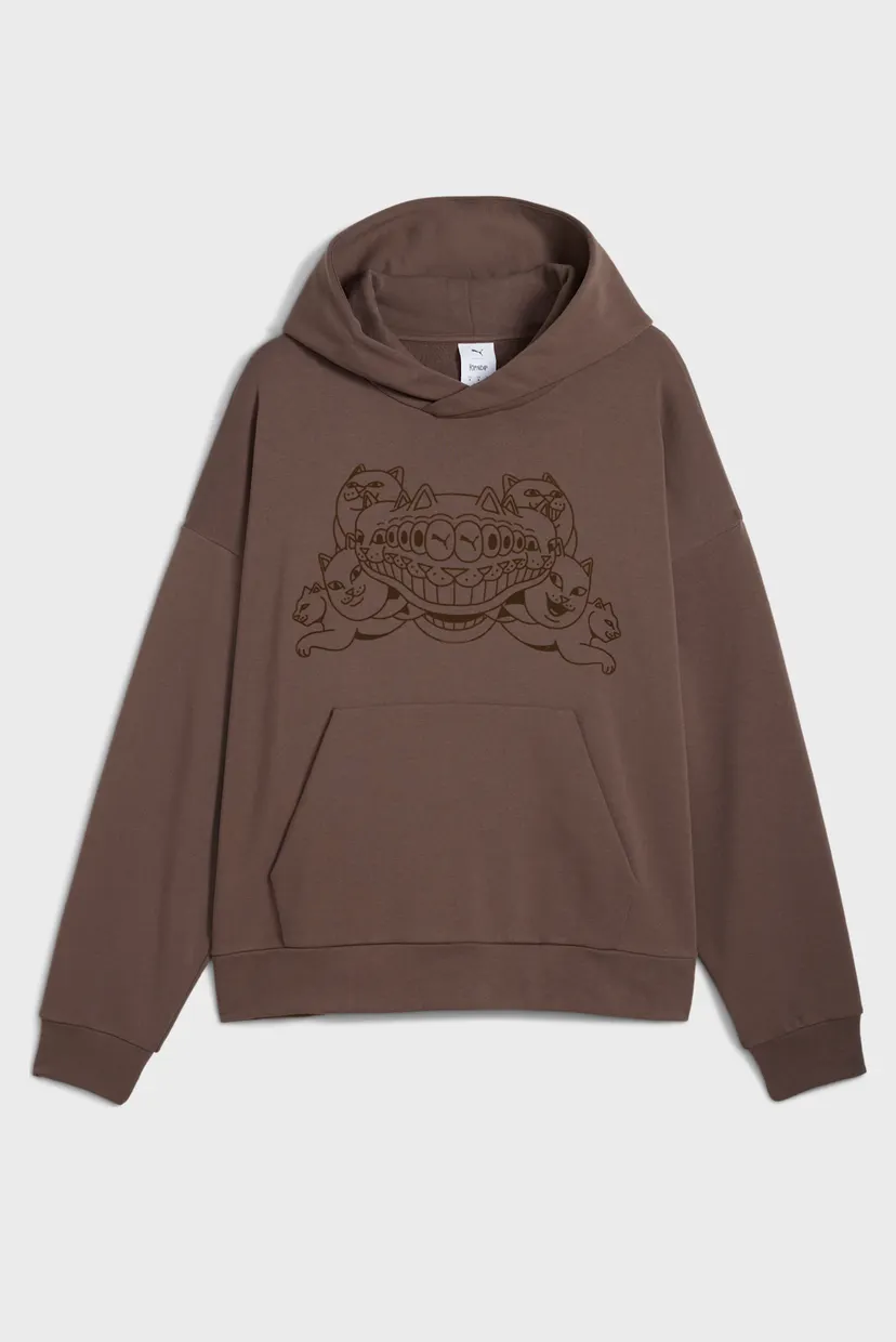 Мужское коричневое худи PUMA x RIPNDIP Boxy Tee Hoodie Men 6