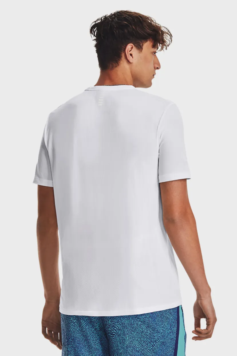 Мужская белая футболка UA SEAMLESS STRIDE SS 3
