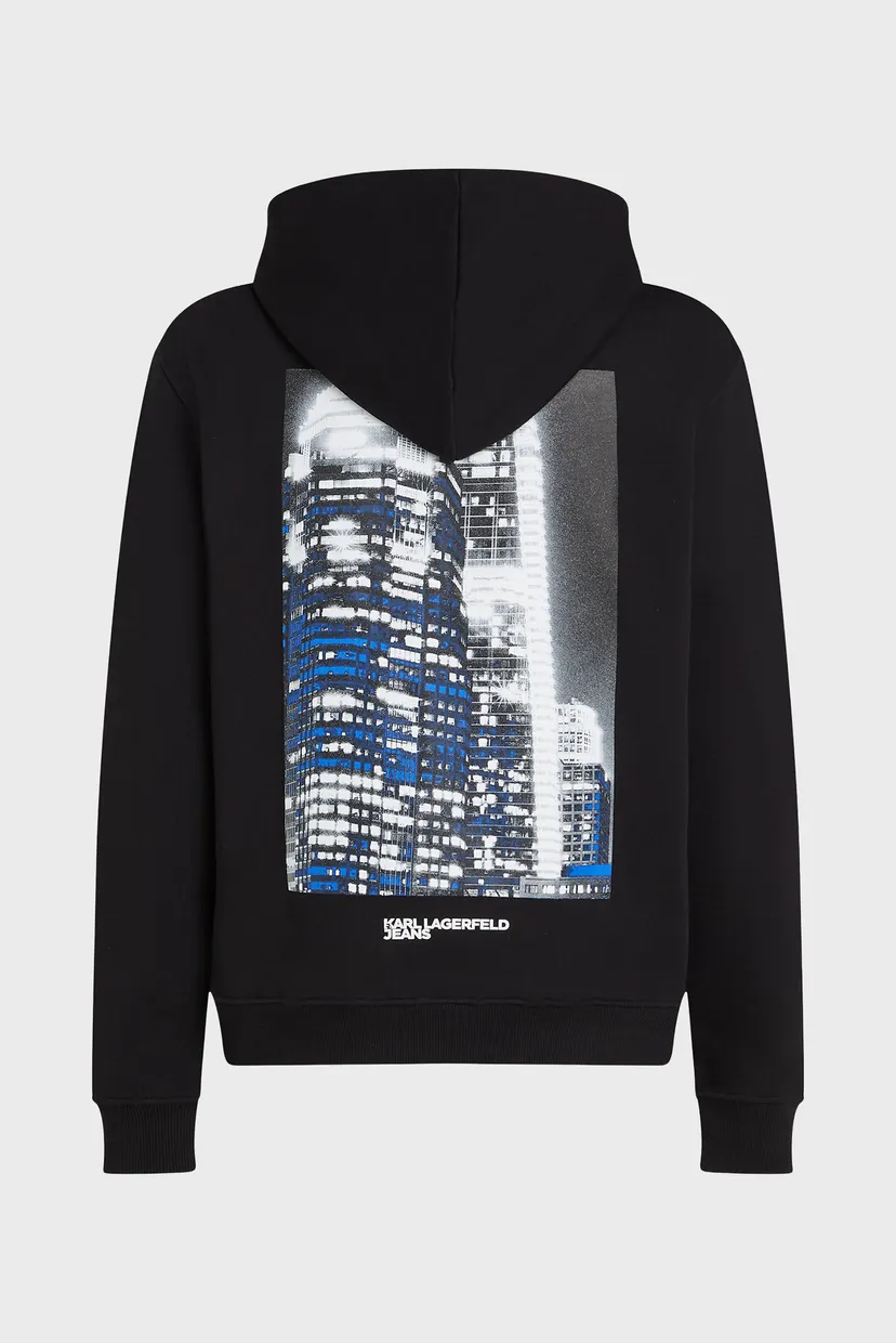 Чоловіче чорне худі cityscape 6