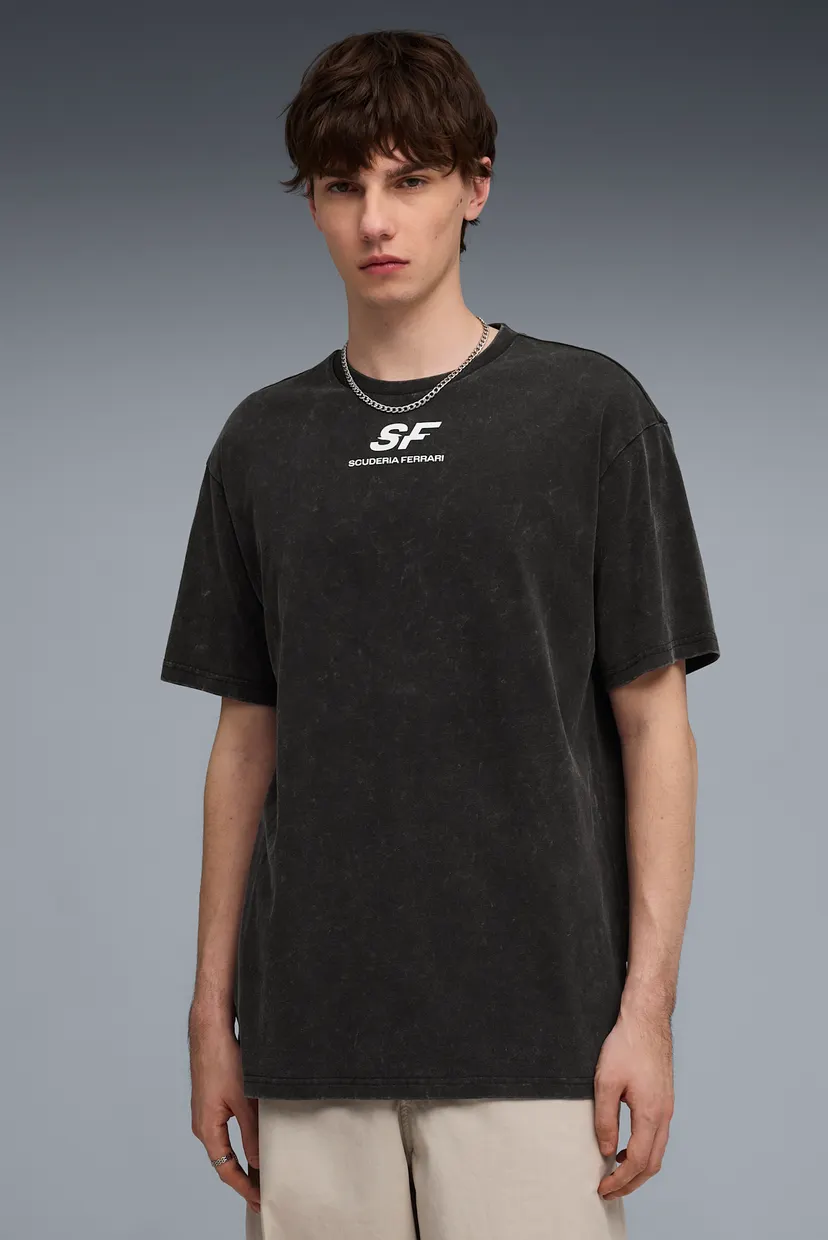 Чоловіча чорна футболка Scuderia Ferrari Car Graphic Tee II Men 3