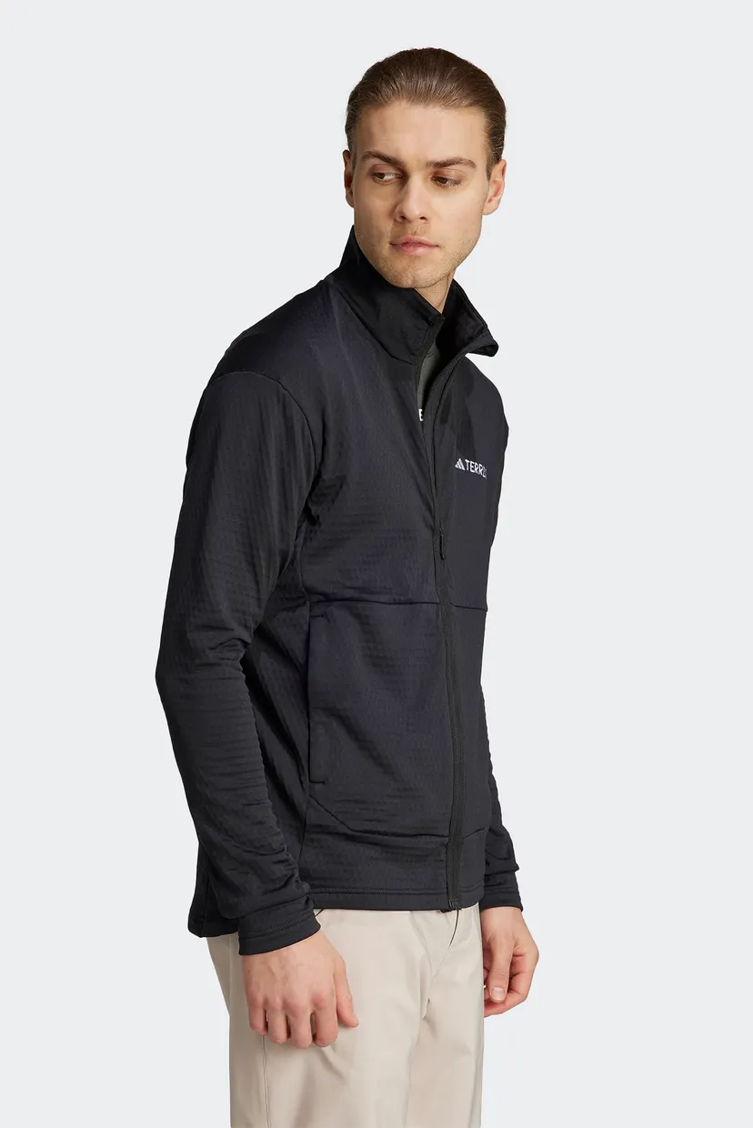 Мужская черная спортивная кофта Terrex Multi Light Fleece Full-Zip Мужская черная спортивная кофта Terrex Multi Light Fleece Full-Zip