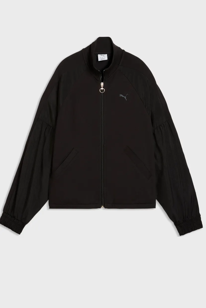 Жіноча чорна вітровка HER Relaxed Full-Zip Jacket Women 4