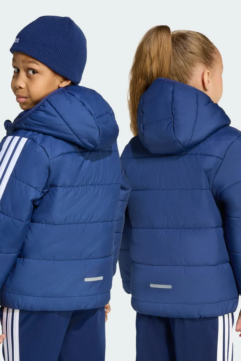 Детская синяя куртка Essentials 3-Stripes Padded Kids 4