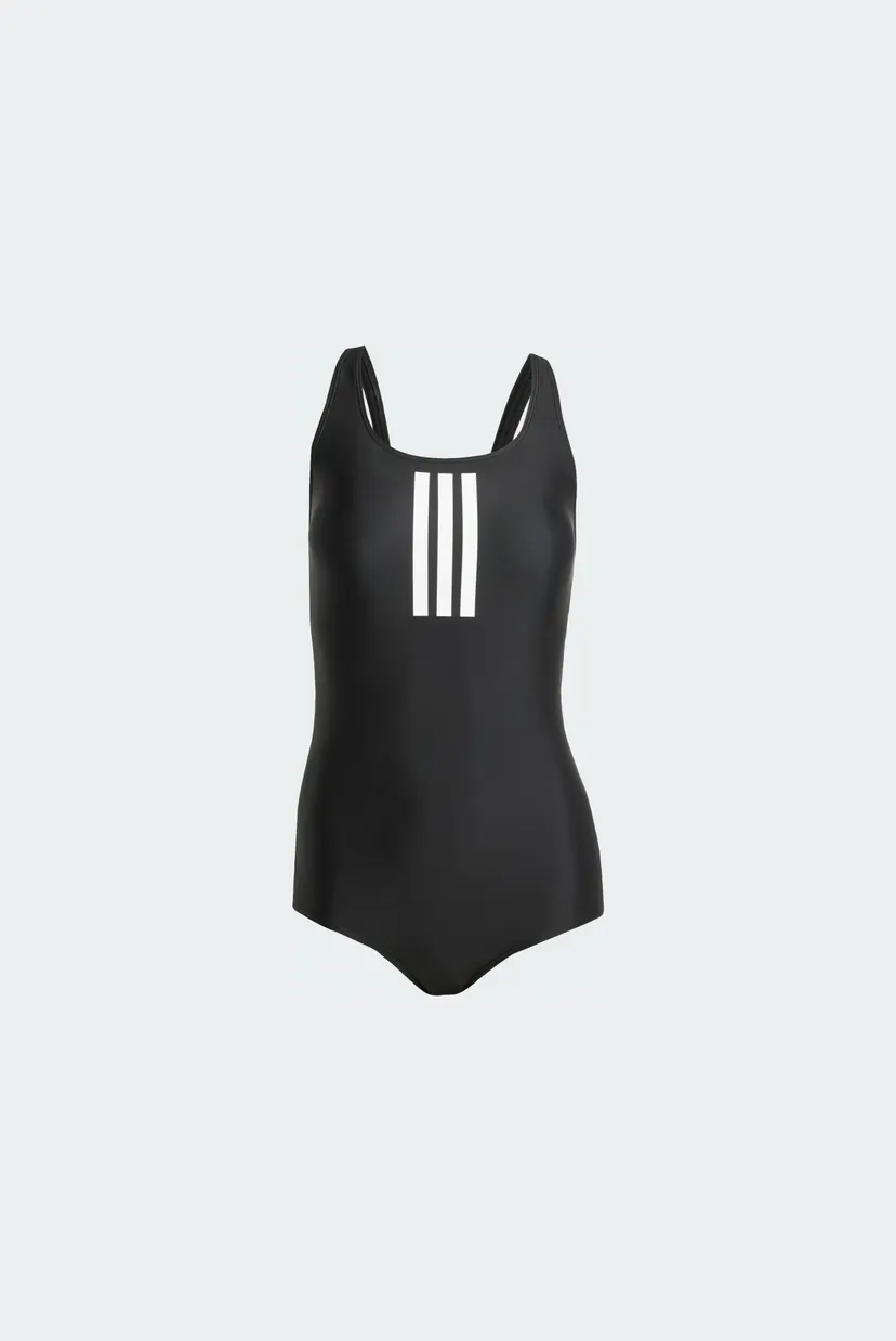 Женский черный купальник Padded 3-Stripes Closed-Back 6