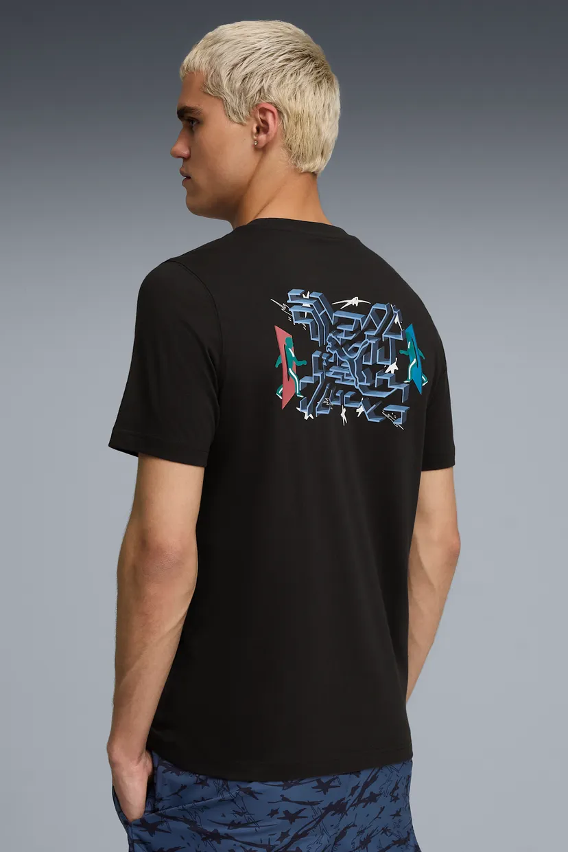 Чоловіча чорна футболка PUMA x SQUID GAME Tee Men 4
