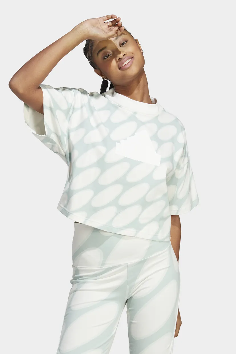 Футболка Marimekko Future Icons 3-Stripes adidas HR8174 — MD-Fashion