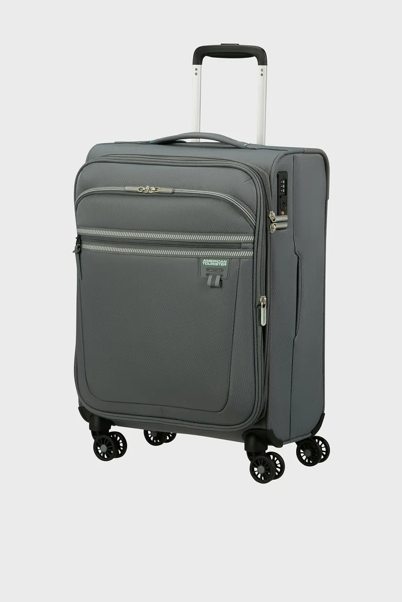 Сіра валіза 55 см AEROSPIN STONE BASALT 3