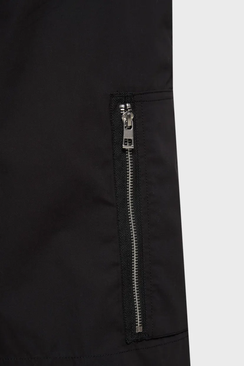 Мужские черные шорты POPLIN ZIP CARGO 5