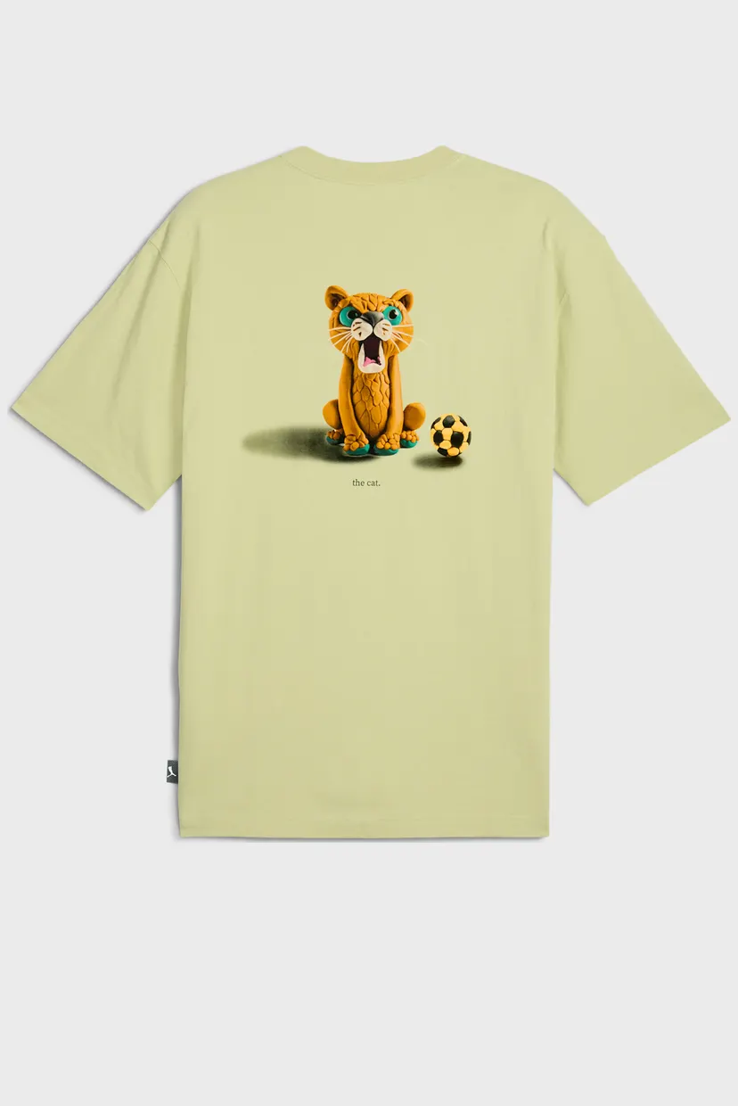 Чоловіча оливкова футболка GRAPHICS The PUMA Cat Tee Men 7
