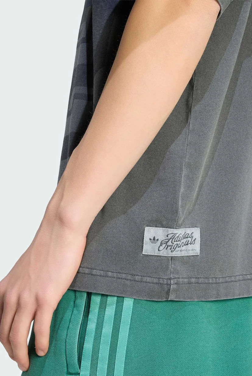 Мужская темно-серая футболка adidas Originals - Washed Graphics Premium 5