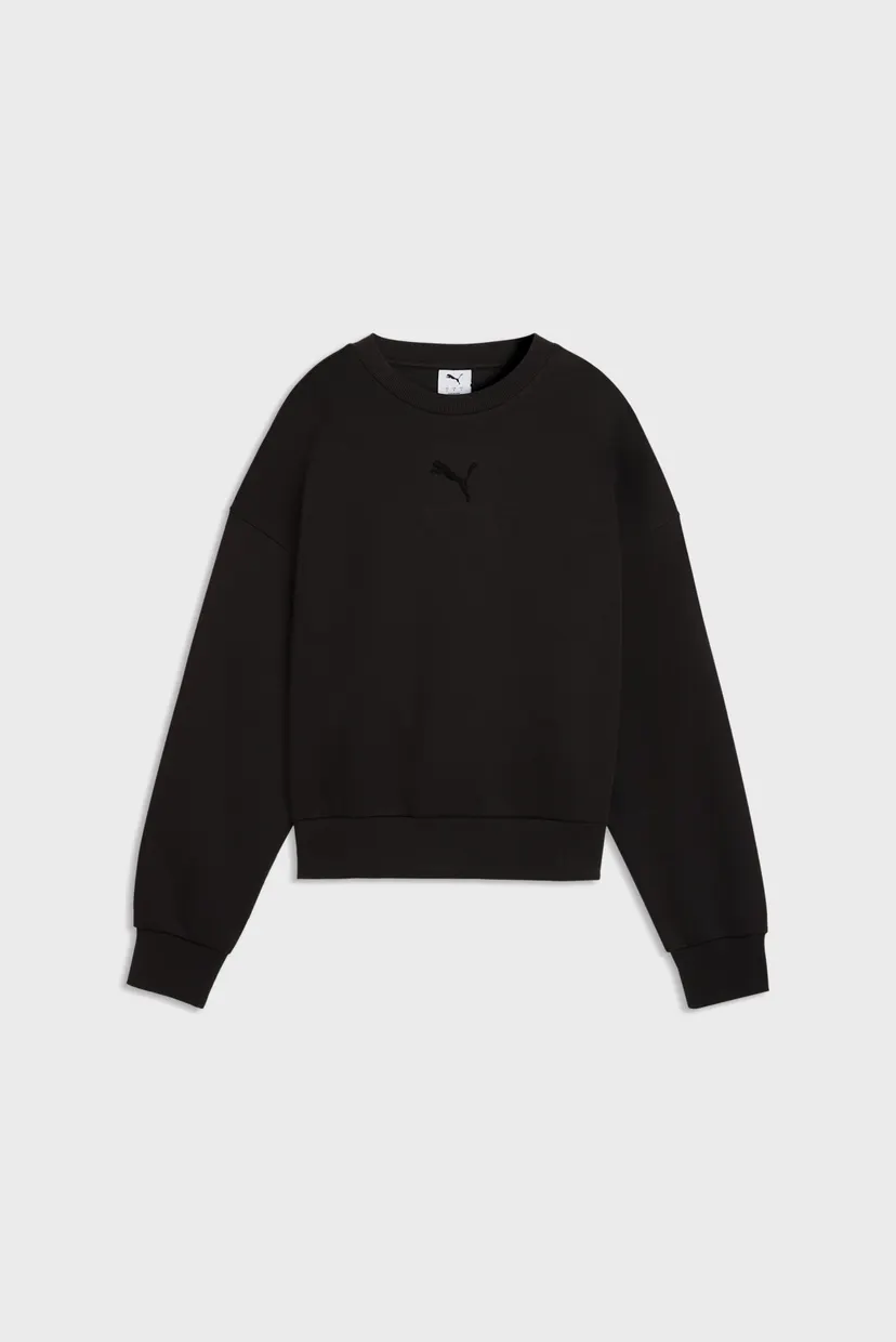 Жіночий чорний світшот Essentials Elevated Logo Sweatshirt Women 4