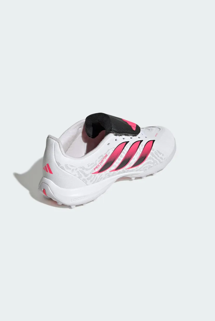 Детские белые сороконожки PREDATOR LEAGUE Fold-Over Tongue Turf Football Kids 4