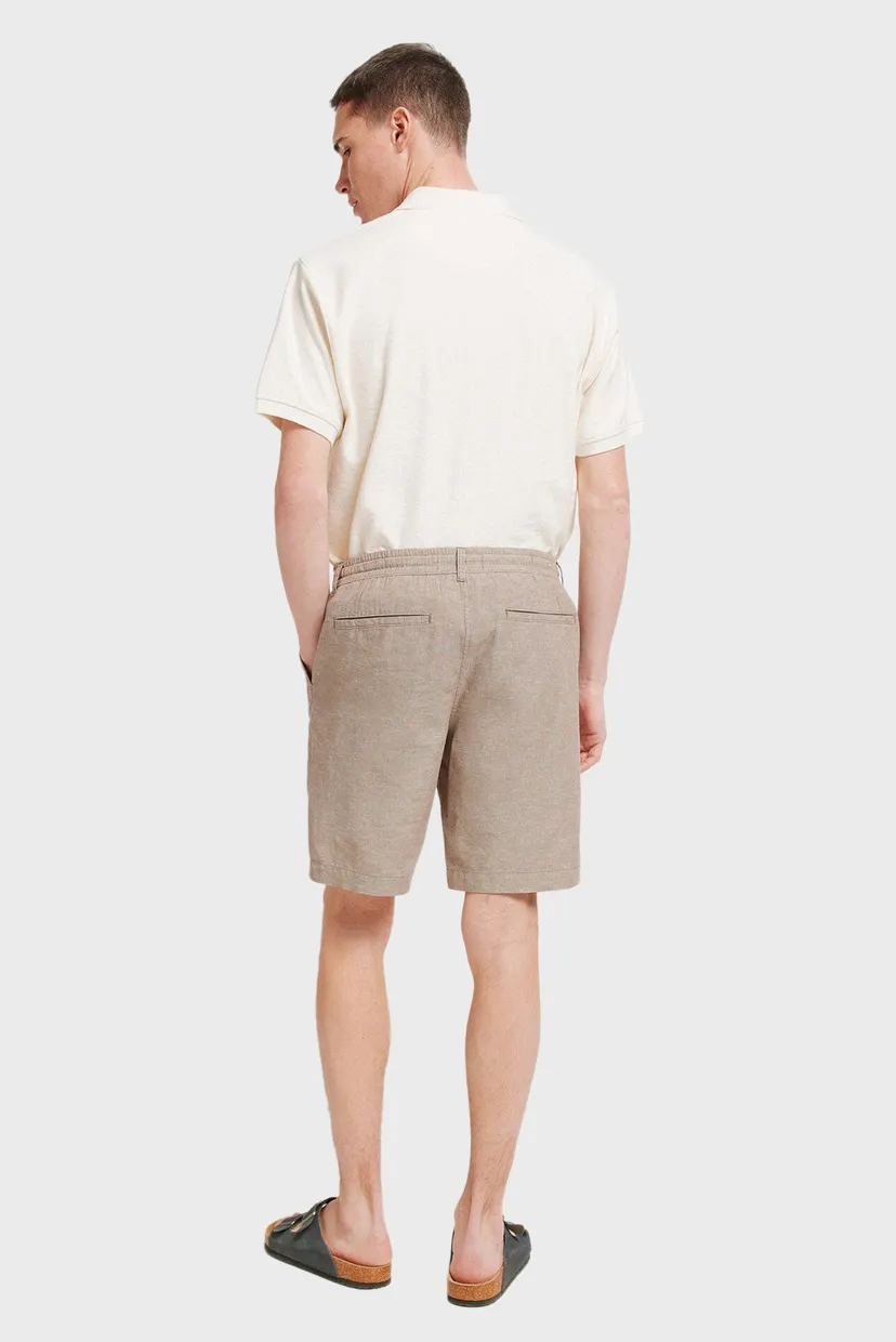 Мужские бежевые шорты slim fit 3
