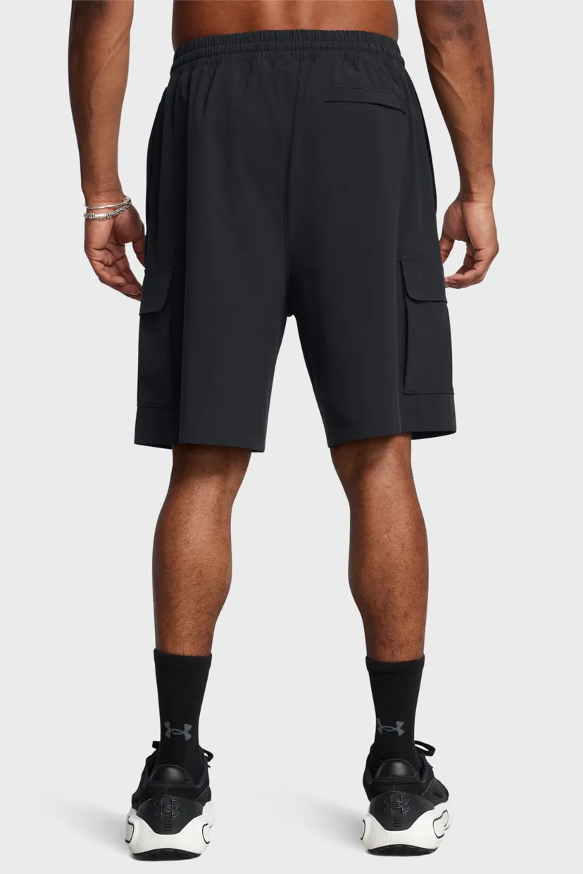 Чоловічі чорні шорти UA Vibe Woven Cargo Short 3