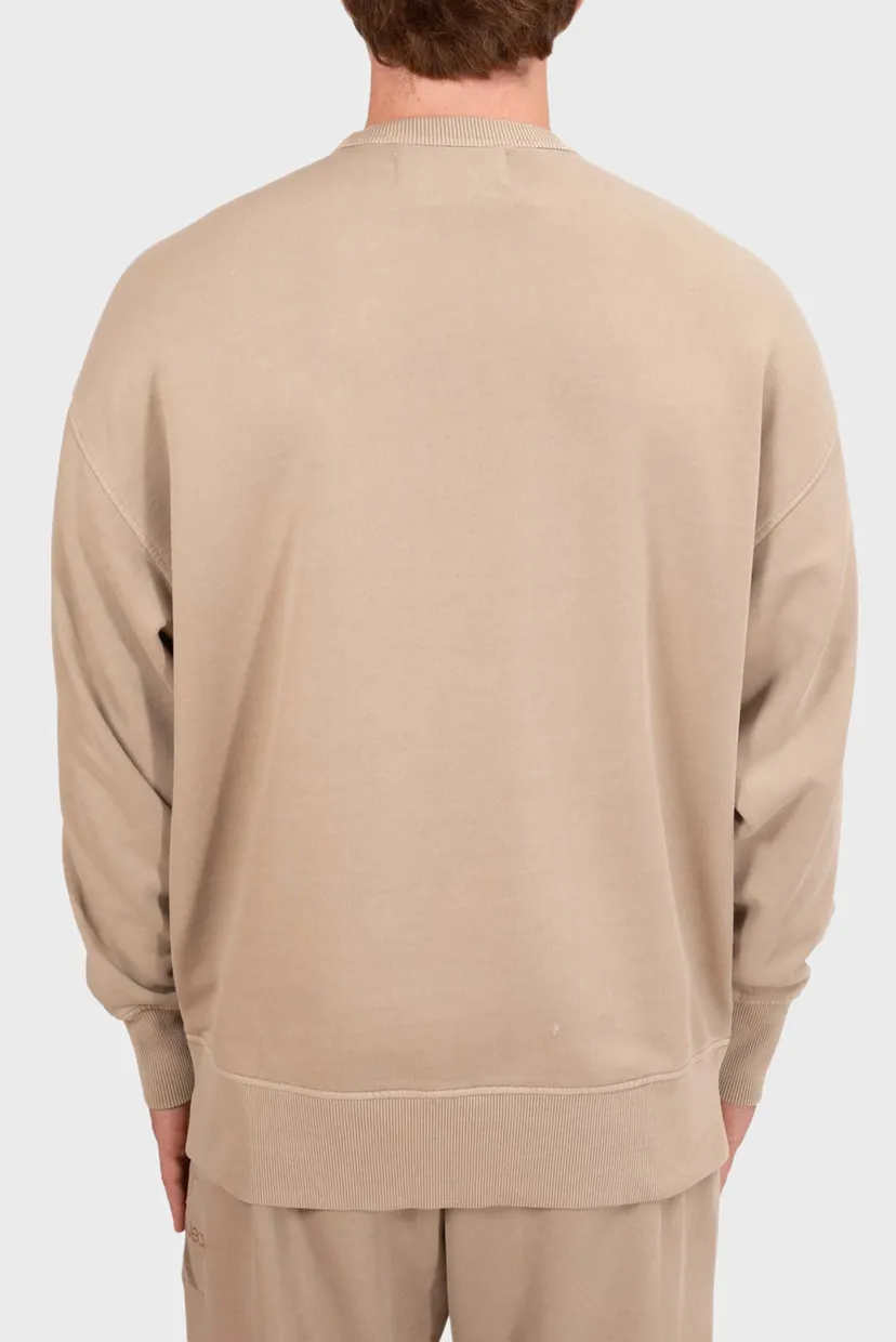 Чоловічий бежевий світшот MINERAL DYE CREW NECK 3