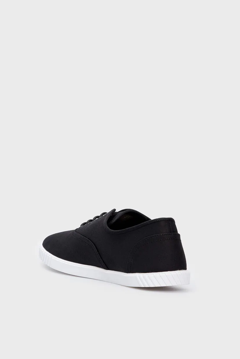 Жіночі чорні кеди CANVAS LACE UP SNEAKER 5