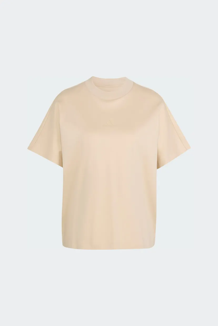 Женская бежевая футболка SOFT LUX LOOSE 6
