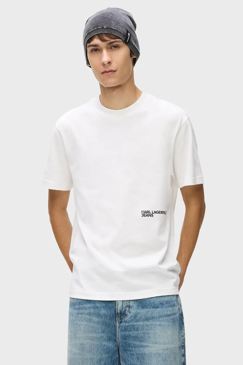 Мужская белая футболка KARL TEE 3