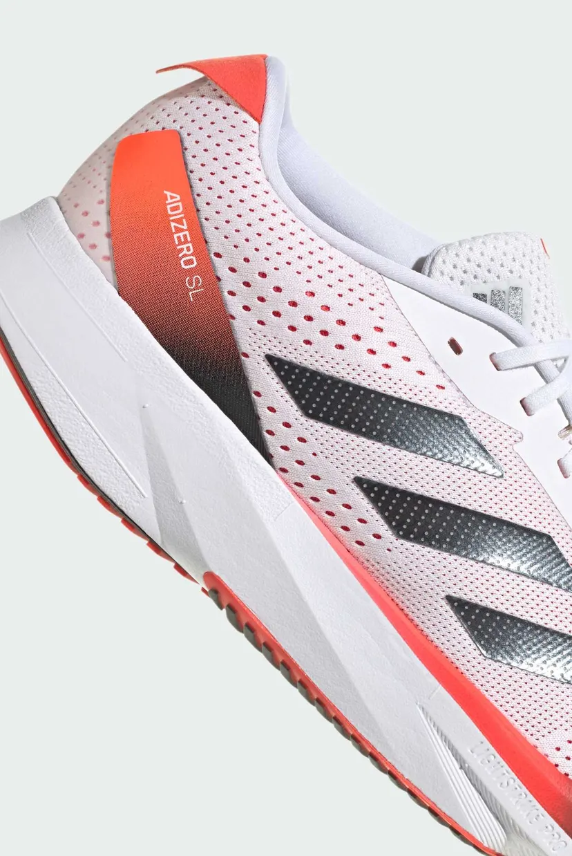 Мужские белые кроссовки ADIDAS ADIZERO SL 8