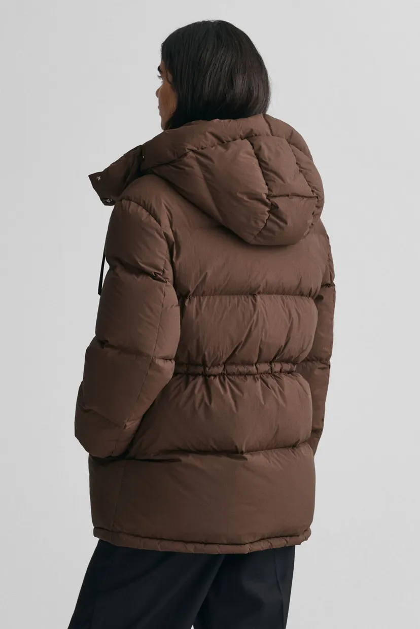 Жіночий коричневий пуховик MID LENGTH DOWN JACKET 3