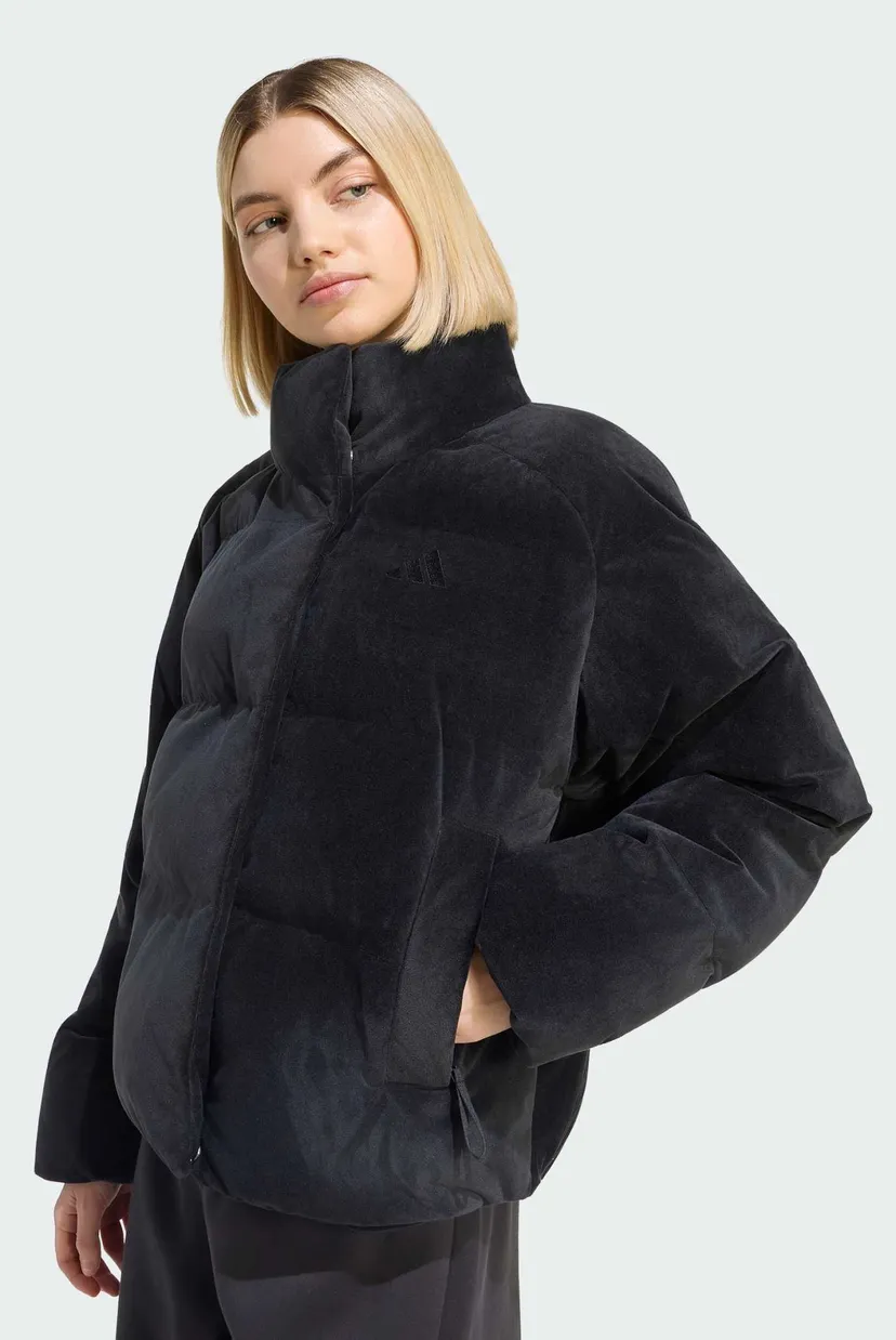 Жіноча чорна велюрова куртка HELIONIC DOWN PUFFER VELOUR 4